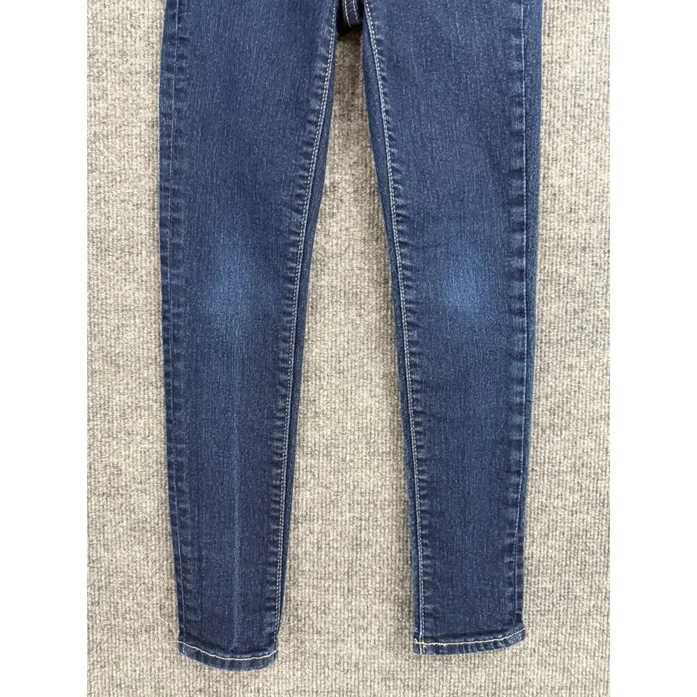 Gap Kids Stretch Super Skinny Jeans Girls Size 7 Dark Wash Adjustable Waist